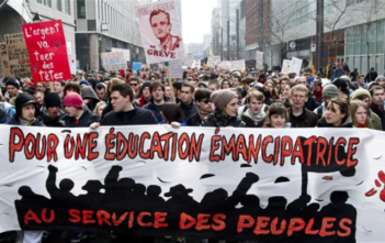 Mobilisation des étudiant.e.s et des lycéen.ne.s contre la privatisation de l’éducation